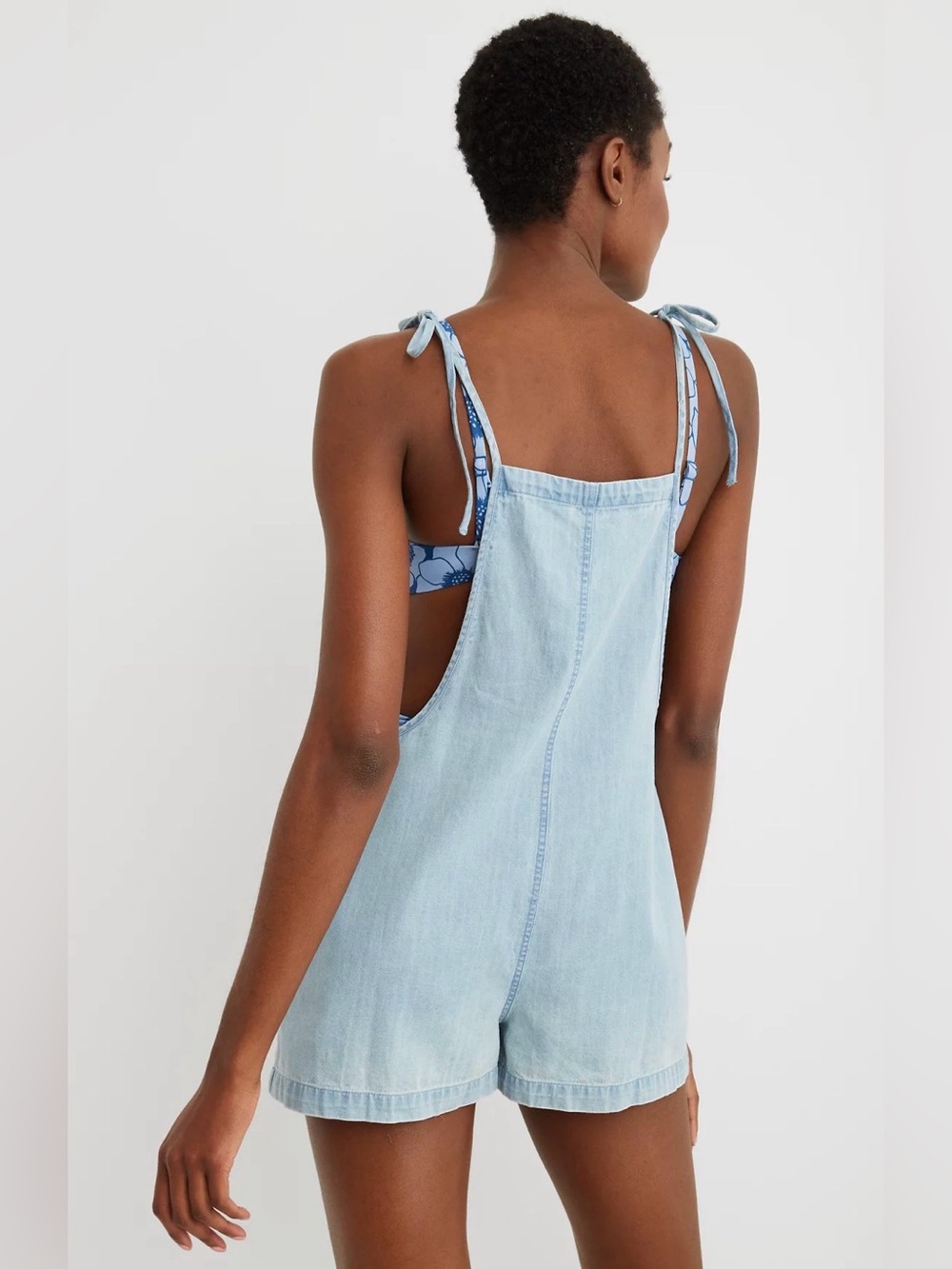 XS Aerie Tie Shoulder Shortall